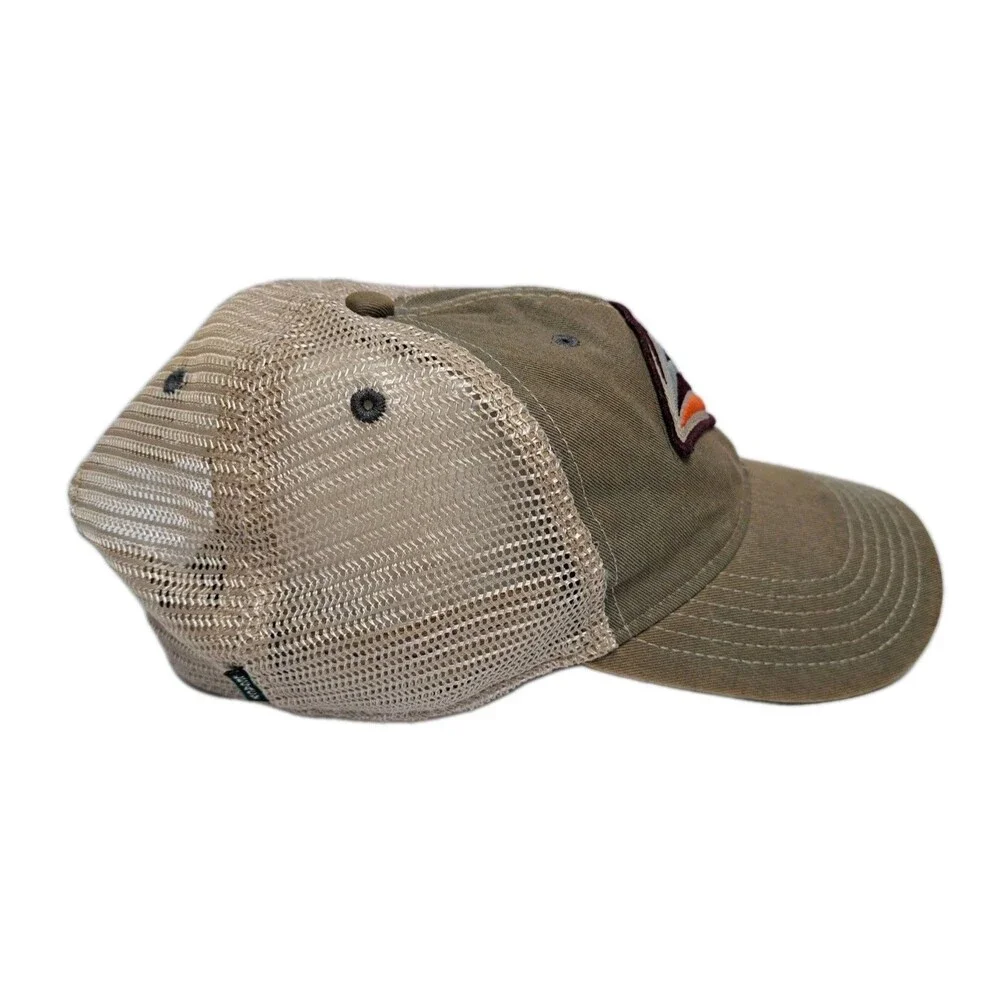 Susquehanna University River Hawks Distressed Trucker Mesh Back Snapback Hat Cap - Picture 4 of 5
